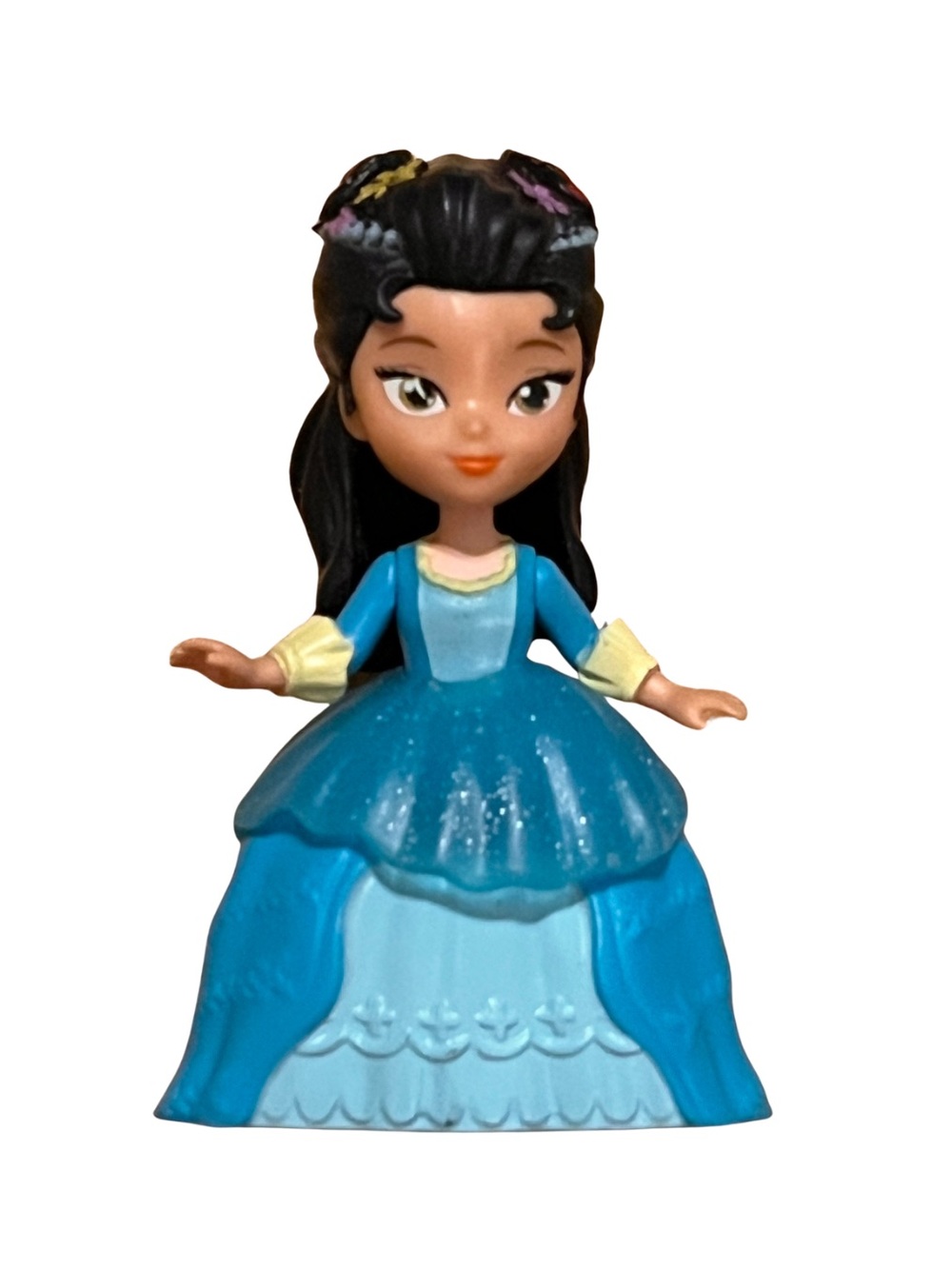 Disney Sofia the First Princess Hildegard 3-Inch Mini Figurine Toy Blue Gown